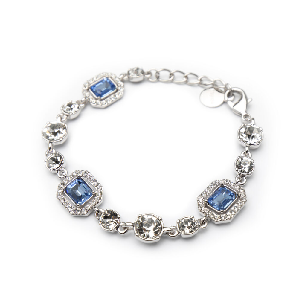 Bracelet With Blue Zircons