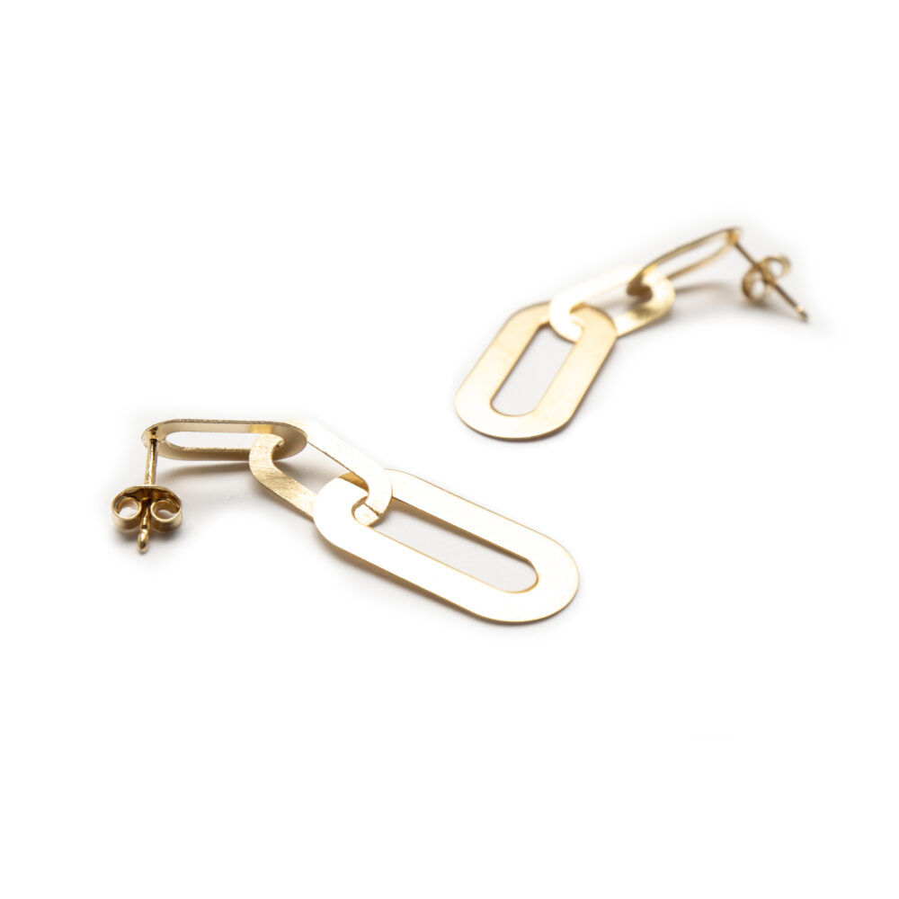 Silver 925 Gold Plated Earrings