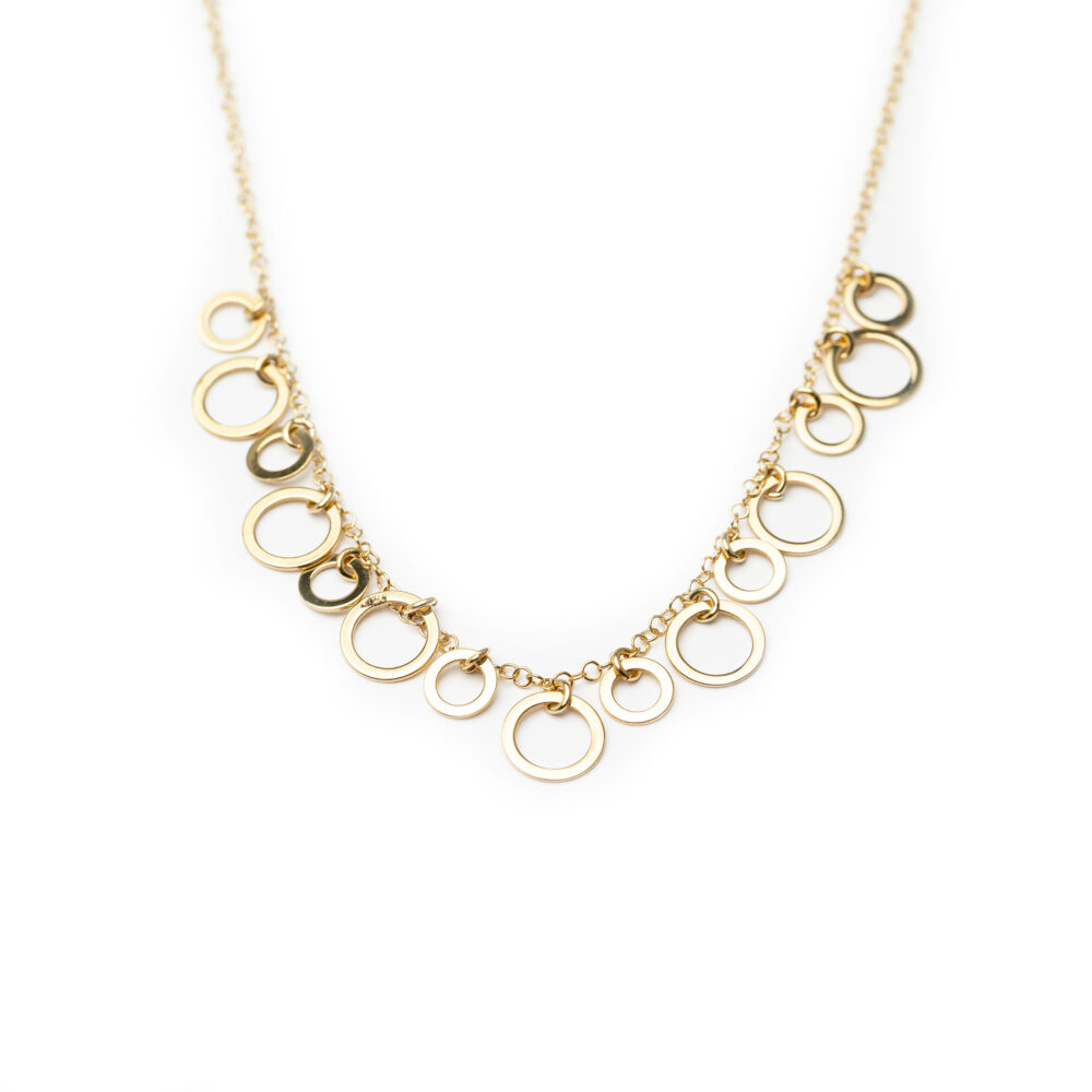 18kt Yellow Gold Designed Necklace.