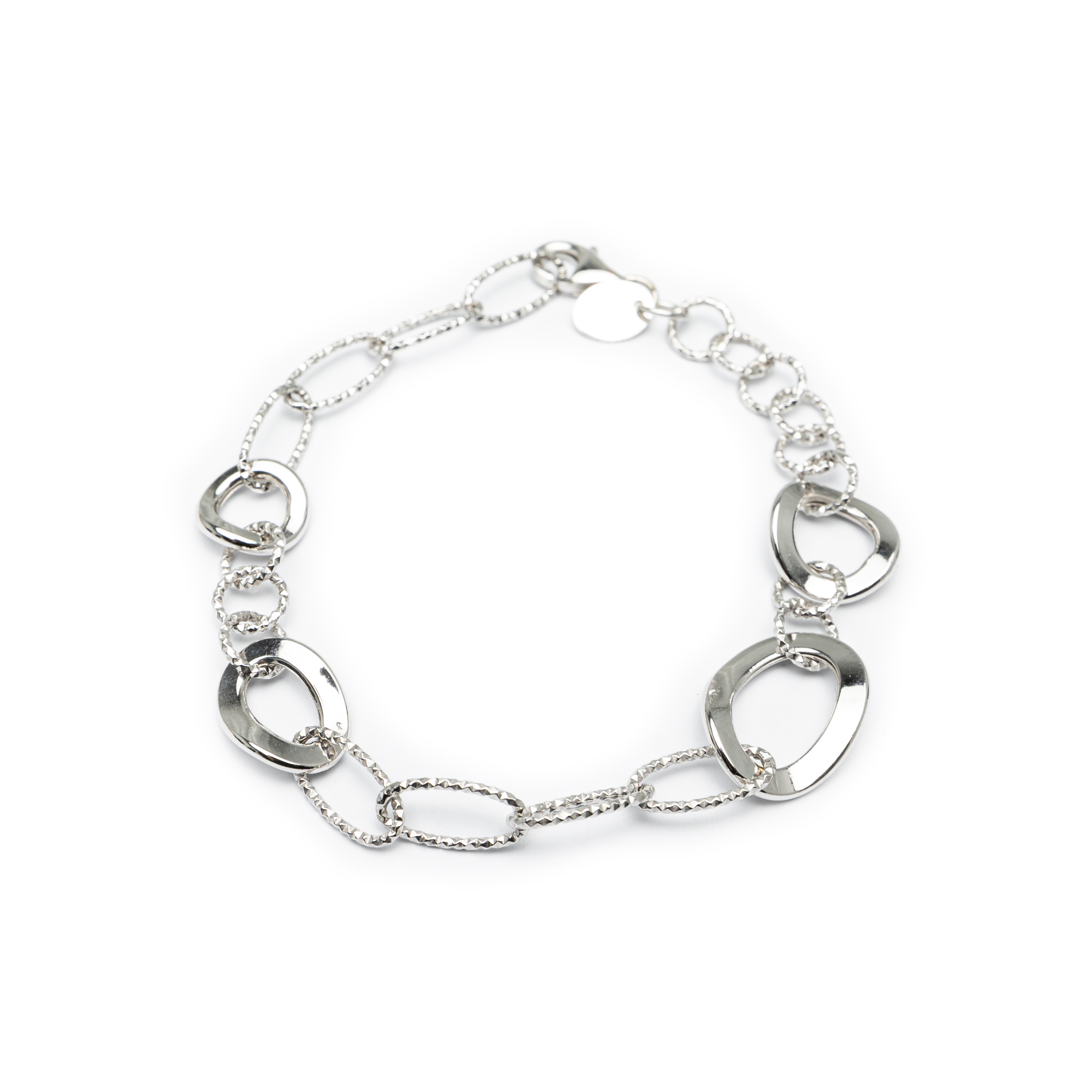 18kt White Gold Designed Bracelet. – Vascas Jewellers