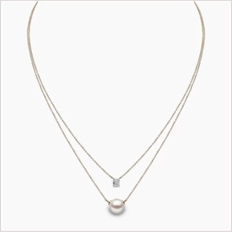 Akoya Pearl And Diamond Necklace